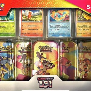 Costco Pokemon Scarlet & Violet 151 Mini Tin 5-pack (Meowth) - Miscellaneous Cards & Products (MCAP)